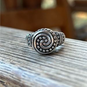 James Avery Vintage Swirl Beaded Ring Size 7